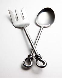 Serving Fork and Spoon Set